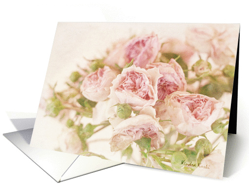 Pink Sweetheart Roses Valentine's Day card (887846)