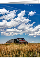 Old Truck on the Prairie - Blank Note Card