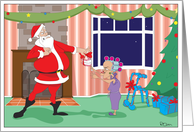 False Teeth Christmas Humor card