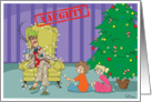 Grandpa Tree Lights - Santa’s List Collection card