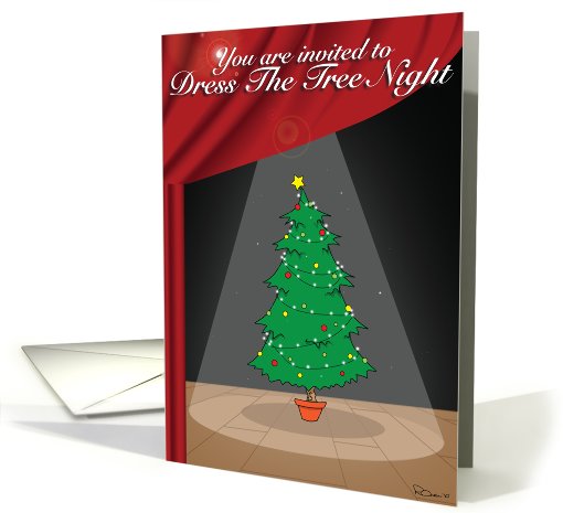 Christmas Tree Party card (726666)