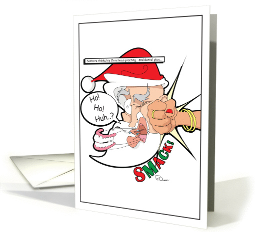 Santa Sucker Punch Christmas card (885735)