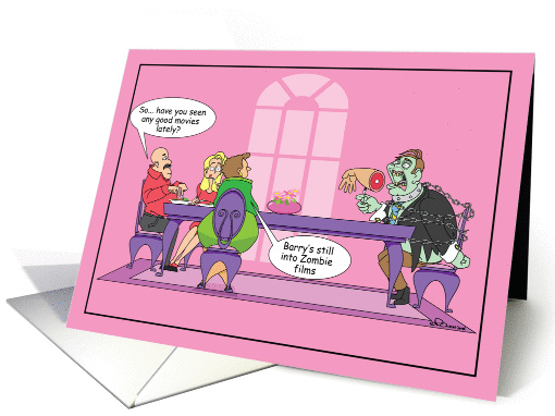 Undesirable Dinner Party Guest (Zombie) Invitation card (899782)