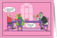 Undesirable Dinner Party Guest (Zombie) Invitation card