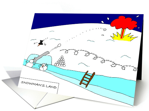 Christmas Humorous cartoon: Snowman's Land card (687989)