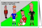 Birthday Humorous cartoon: Football/Soccer 2 card