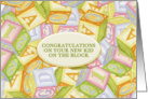 Congratulations New Parents - Newest Kid On The Block card