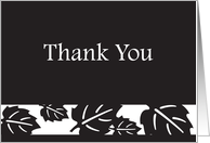 Black and White - Thank You card