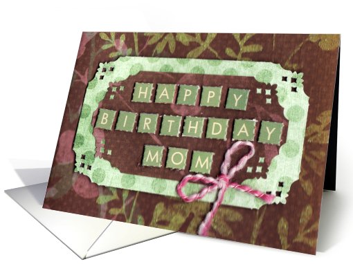 Happy Birthday Mom card (704412)