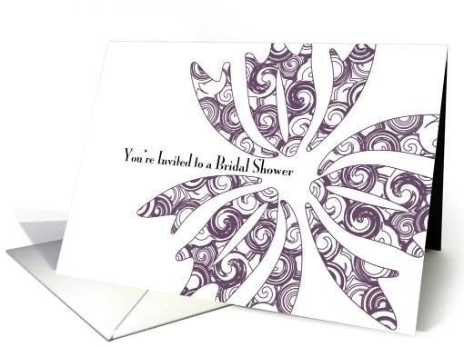 Bridal Shower Invitation - Funky Flower Fresh card (754902)