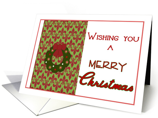 Christmas Wreath card (690419)