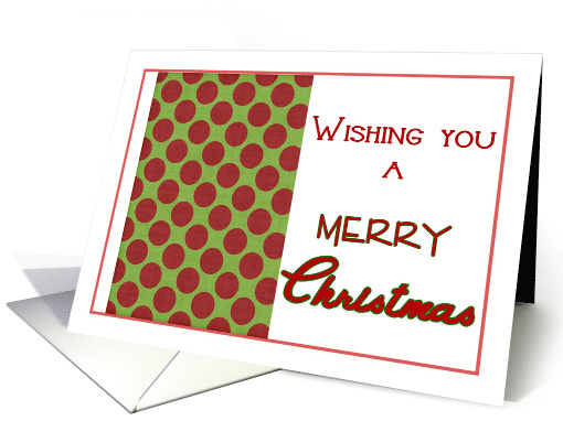 Modern Christmas Dots card (690430)