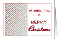 Modern Christmas Polka Dots card