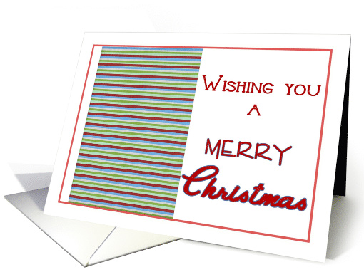 Christmas Stripes card (690440)