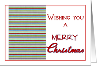 Christmas Stripes card