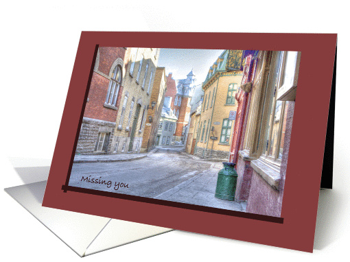 Missing you lonely street void of people card (897269)