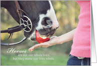 Horses Make Life Whole card