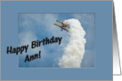 Happy Birthday Trick Airplane card