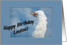 Happy Birthday Trick Airplane card
