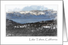 Lake Tahoe California Blank Note card