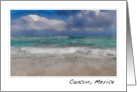 Cancun Mexico Beach Blank Note card