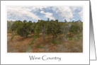 Wine Country Vineyard Growing Grapes for Wine card