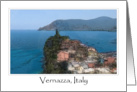 Vernazza, Italy Cinque Terre Tourist Destination Blank Note card