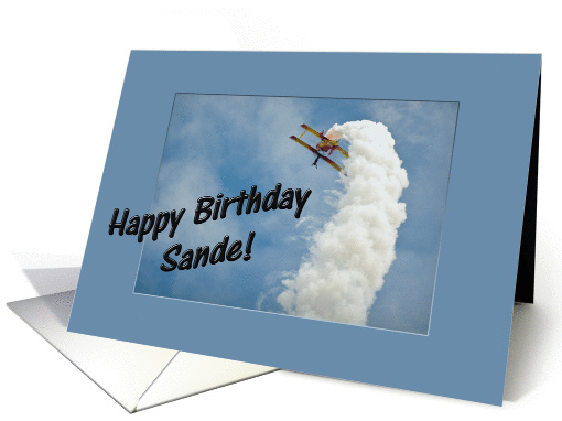 Happy Birthday Trick Airplane card (1083638)
