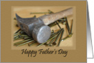 Hammer and Nails Happy Father’s Day card