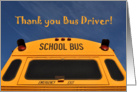 Thank you School Bus Driver, Yellow School Bus card