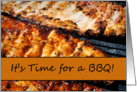 It’s Time for a BBQ Barbecue Grill Outdoor Invitation card