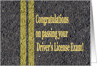 Passed Driver’s License Exam Test Road Asphalt card
