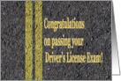 Passed Driver’s License Exam Test Road Asphalt card