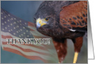 Thank you military for looking over United States hawk card