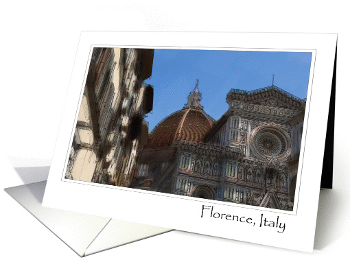 Florence Italy Duomo Blank Note card (851434)