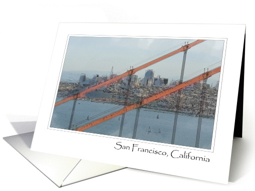 Golden Gate Bridge San Francisco Blank Note card (851442)