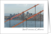 Golden Gate Bridge San Francisco Blank Note card