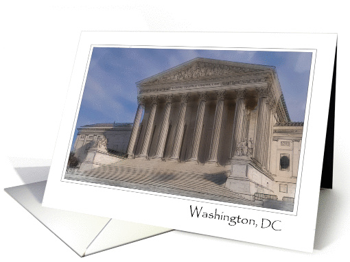 Supreme Court Washington DC Blank Note card (851446)