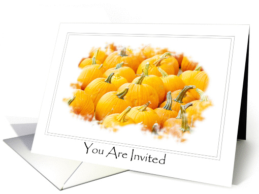 Halloween Festive Autumn Pumpkins Party Invitation card (852934)