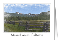 Mount Lassen Volcano California Photograph card
