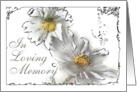 White And Yellow Flower In Loving Memory Sympathy Card