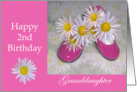 Pink Shoes & Daises Granddaughter’s 2nd Birthday card