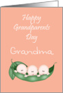 Happy Grandparents Day Grandma, triplets card