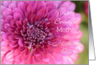 Beautiful Mother on Mother’s Day, Dahlia card