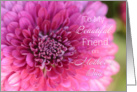 Beautiful Friend on Mother’s Day, Dahlia card