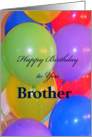 Brother Birthday Balloons card