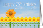 Brother-in-Law, Happy 60th Birthday, Sunflowers card