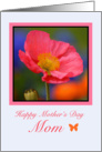 Mom, Mother’s Day, Pink Poppy card