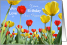 Dear Friend Birthday, Tulips card