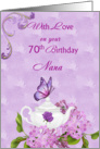 Nana 70th Birthday, Teapot card